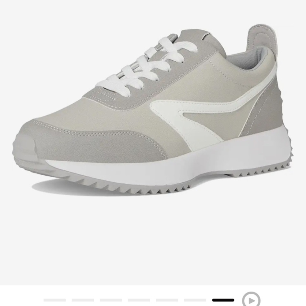Dolce Vita Gray and White Athletic Sneakers